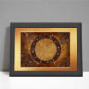 Steampunk design ARTstrology chart with gears and cogs