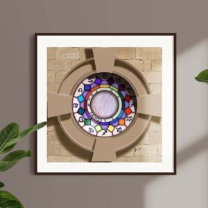 Rose window effect astrology chart