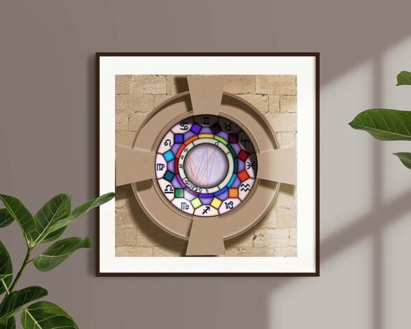 Rose window effect astrology chart