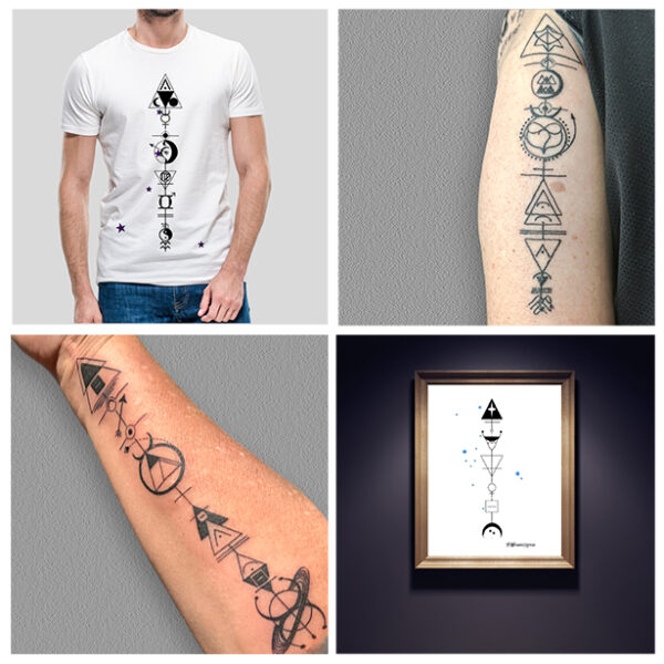 Bespoke Geometric Astrology Arrow - Image 2